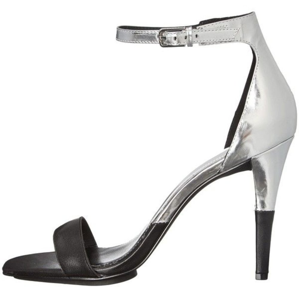 Calvin Klein Shanti black/silver ankle strap 7.5